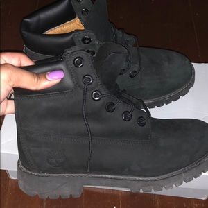 Black Timberland Ankle Boots